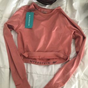 NEVER WORN BEFORE MyProtein cropped workout top!